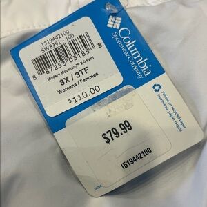 Columbia Women's Crisp White Pants